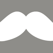 mustache  bigger grey