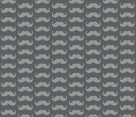 mustache bigger dots fabric by katarina on Spoonflower - custom fabric