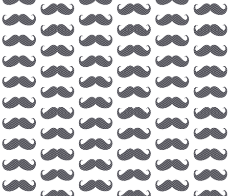 mustache bigger chevron fabric by katarina on Spoonflower - custom fabric