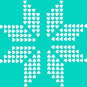 snowflake aqua