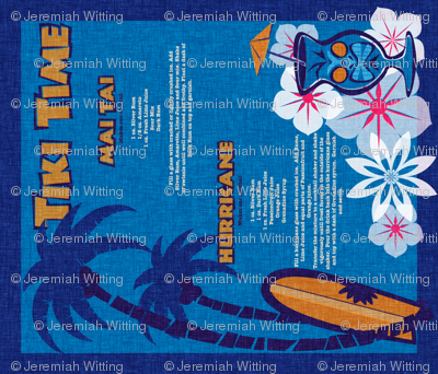 Tiki Towel - lagoon