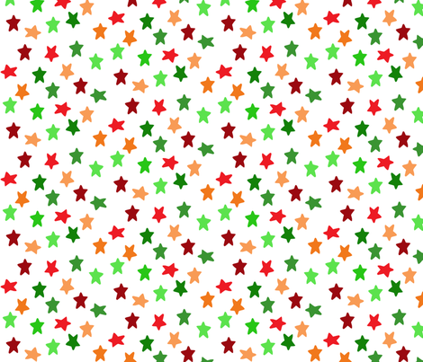 Christmas Stars fabric by greennote on Spoonflower - custom fabric