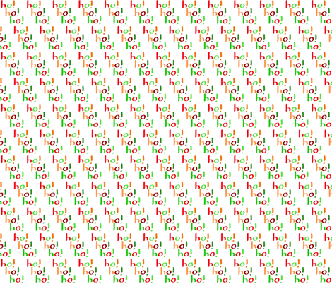 Ho! Ho! Ho! (small) fabric by greennote on Spoonflower - custom fabric