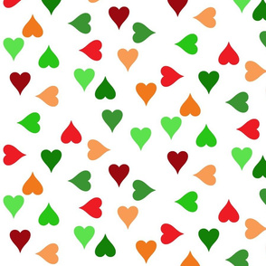 Christmas hearts (large)