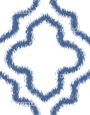 Ikat Moroccan in Indigo Blue