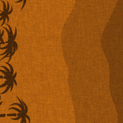 Tiki Beach Border - coconut