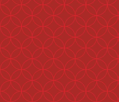 Graphic Circles Red - Large fabric by tinag on Spoonflower - custom fabric