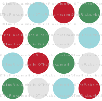 MT Xmas Dots Red / Green / Blue / Grey