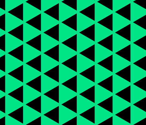 Sleyer Triangles Green fabric by stoflab on Spoonflower - custom fabric