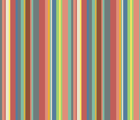 Muted stripes fabric by greennote on Spoonflower - custom fabric