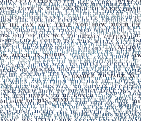 Sentences Of Love fabric by projectm on Spoonflower - custom fabric