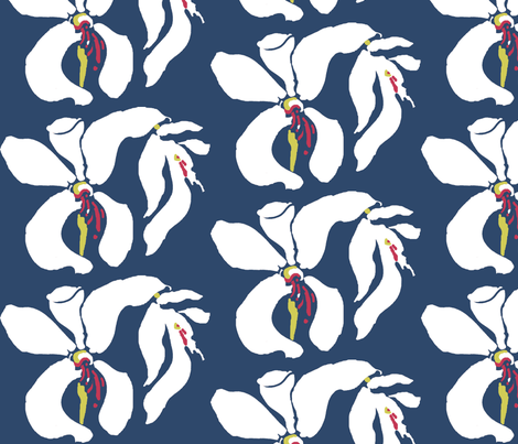 draft_flower_blue fabric by luciamist on Spoonflower - custom fabric
