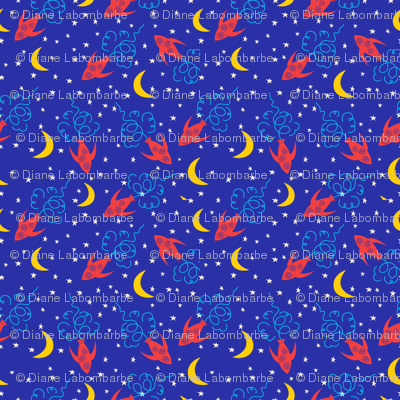 Cartoon Rocket Ships