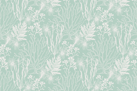 Poseidon Aqua fabric by littlerhodydesign on Spoonflower - custom fabric