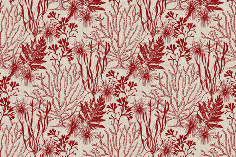 Poseidon Cherry fabric by littlerhodydesign on Spoonflower - custom fabric