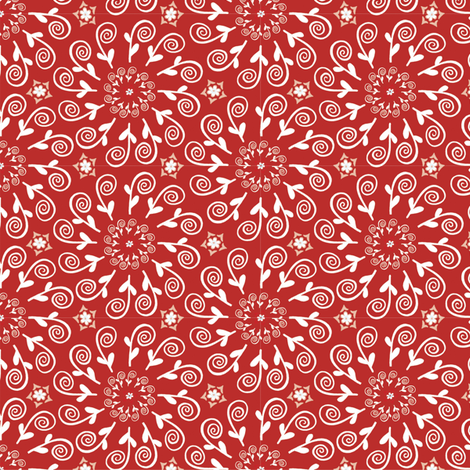Magic Swirls, Red | alexcolombo.com fabric by studio•alex on Spoonflower - custom fabric
