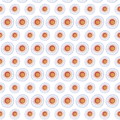 Fiesta Polkadots, White | alexcolombo.com fabric by studio•alex on Spoonflower - custom fabric