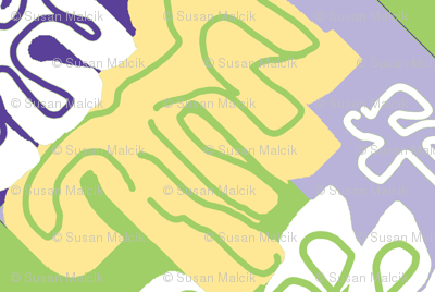 Menton in Spring - Matisse-like Medallions