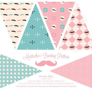 Mustachio Bunting Pattern
