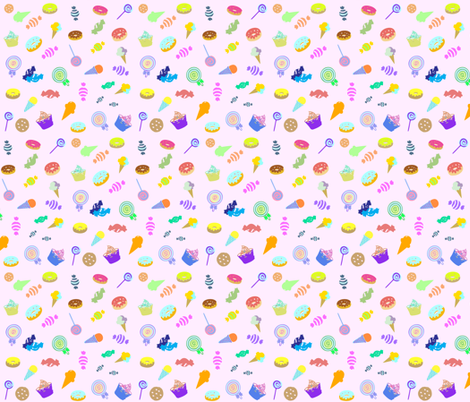 Sweets fabric by cutiecat on Spoonflower - custom fabric
