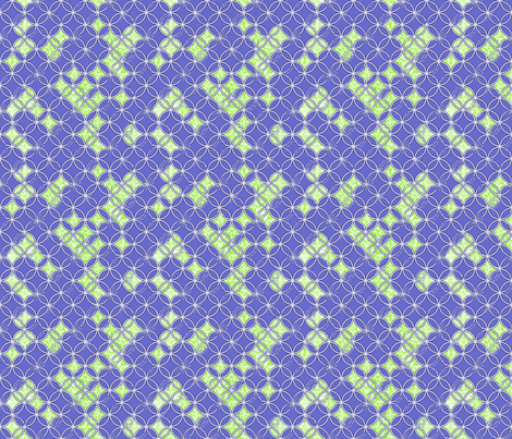 Distressed Circles Bright Blue fabric by miart on Spoonflower - custom fabric