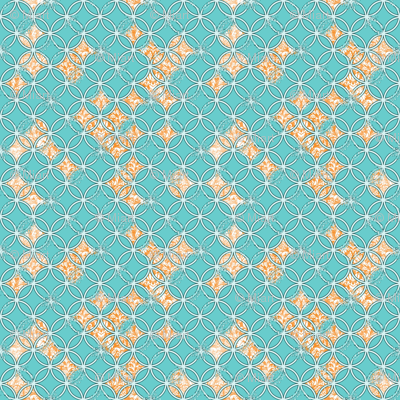 Distressed Circles Teal