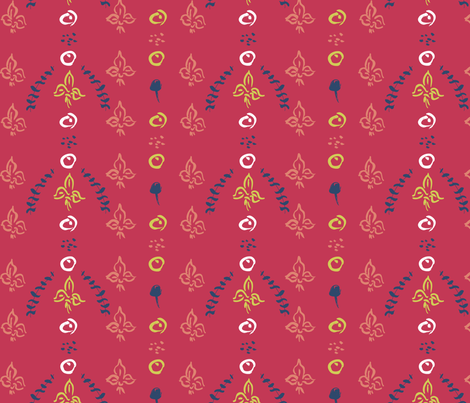 Fleur-de-lis fabric by lauriebaars on Spoonflower - custom fabric