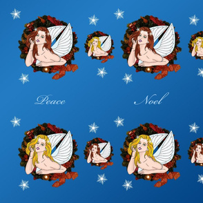 Angel Wreath Peace Noel