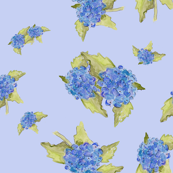 Blue Hydrangea Pattern
