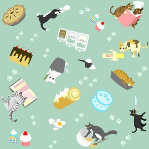 Cats Baking Cakes