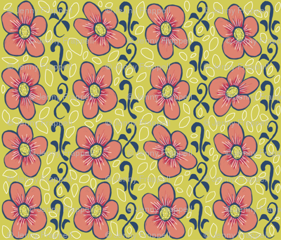 Matisse flowers and vines, copyright 2012 seasparkles
