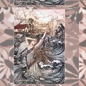 Arthur Rackham "Undine" - drawstring backpacks