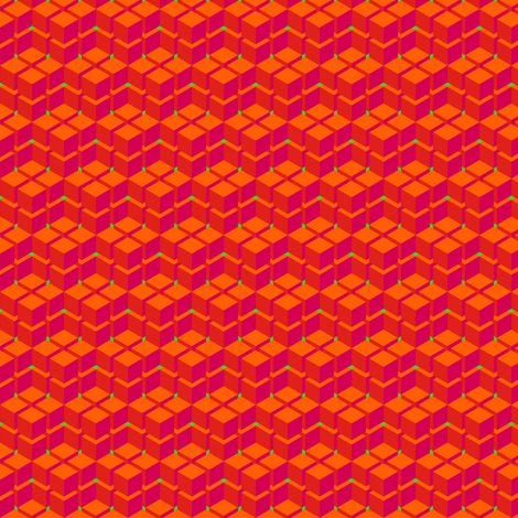 Mod Boxes Fireside fabric by lavaguy on Spoonflower - custom fabric