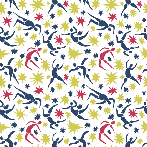 Dancing With Scissors fabric by vo_aka_virginiao on Spoonflower - custom fabric