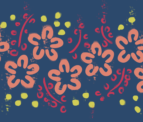 Flowers & Trees, Matisse Border Print
