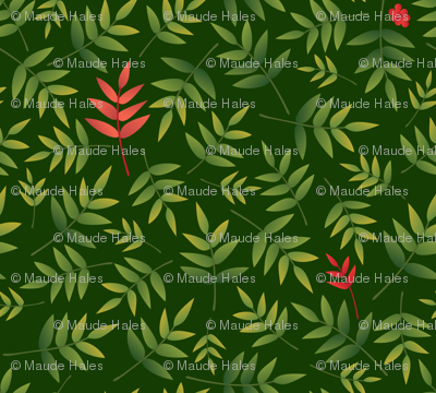 Nandina leaves-DarkGreen