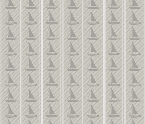 Winter Beach Collection - Sailboats  fabric by diane555 on Spoonflower - custom fabric