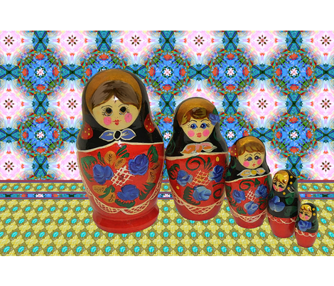 Russian dollies fabric by dana_zurzolo on Spoonflower - custom fabric