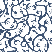 Creeping Vine- Blue White