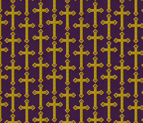 cross_ornament fabric by glimmericks on Spoonflower - custom fabric