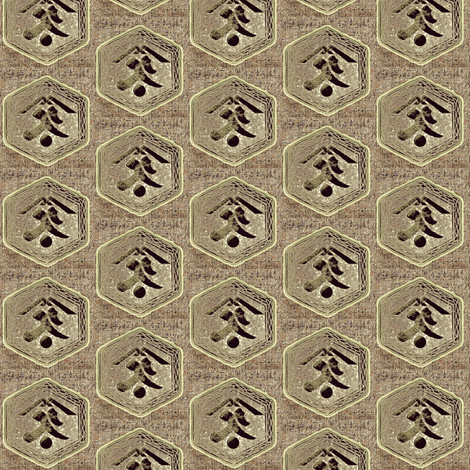 Kanji -  taupe,brown, charcoal, grey, moss fabric by materialsgirl on Spoonflower - custom fabric