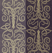 Kraken -purple and taupe
