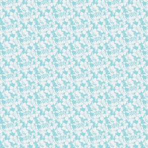 pale blue violets print