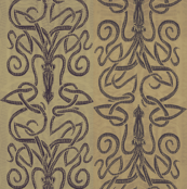 Sandy brown squid swirls