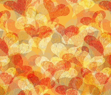 Anniversary Hearts fabric by wren_leyland on Spoonflower - custom fabric