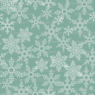 Snowflakes blue