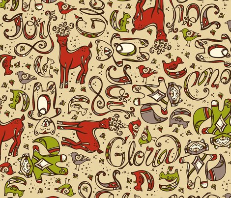 Holiday Joy! fabric by karistyle on Spoonflower - custom fabric