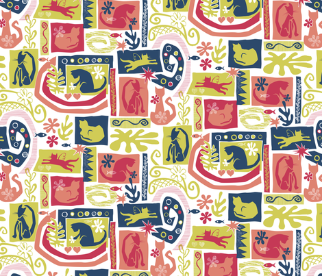 Catisse fabric by jennartdesigns on Spoonflower - custom fabric