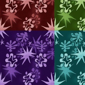 Matisse aloha fabric 4square dark