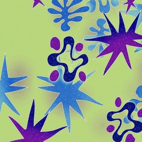 Matisse aloha pea green, blue, purple